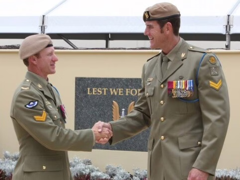 Two Australian Victoria Cross recipients, Mark Donaldson and Ben Roberts-Smith