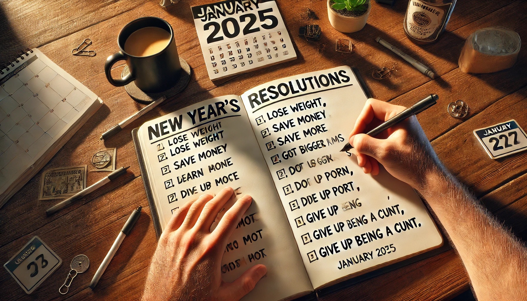 New Year’s Resolutions Are Bullshit