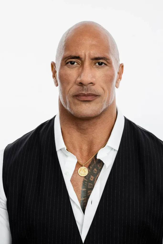 Dwayne Johnson pictured recently at his lighter weight of around 107 kg