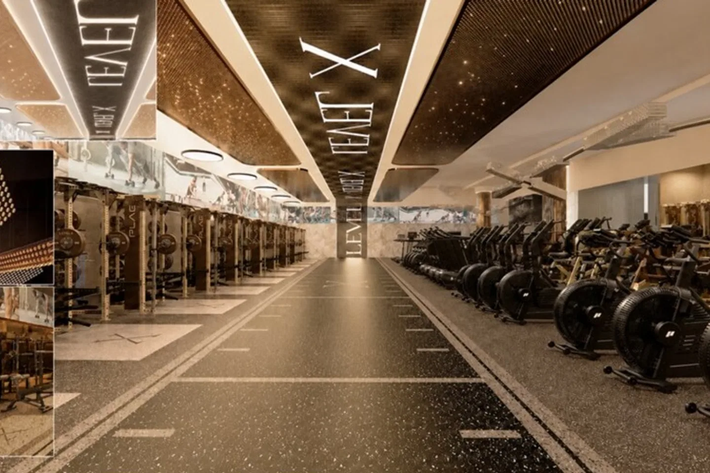 Artist's impression of the training floor planned for Level X at Queen's Wharf, Brisbane