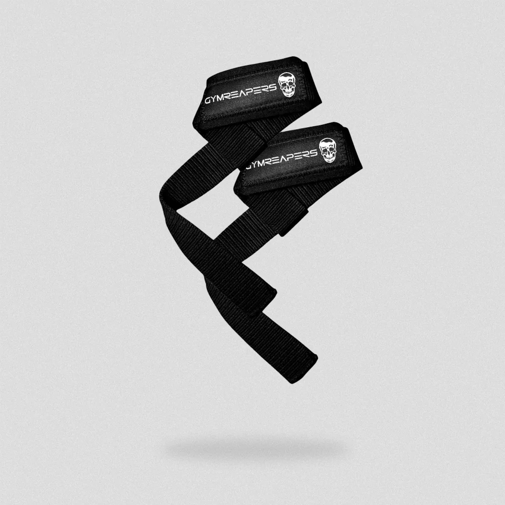 Pair of black Gymreapers lifting straps