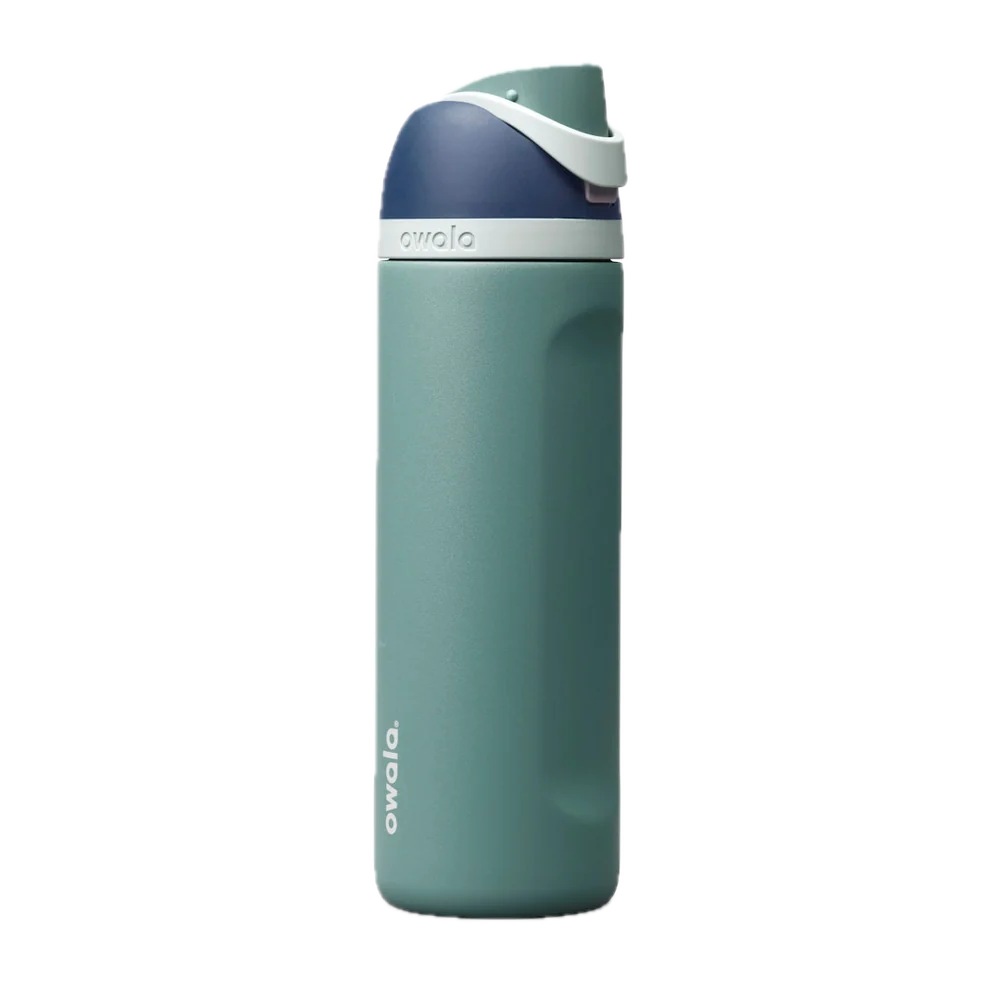 Green Owala FreeSip insulated water bottle