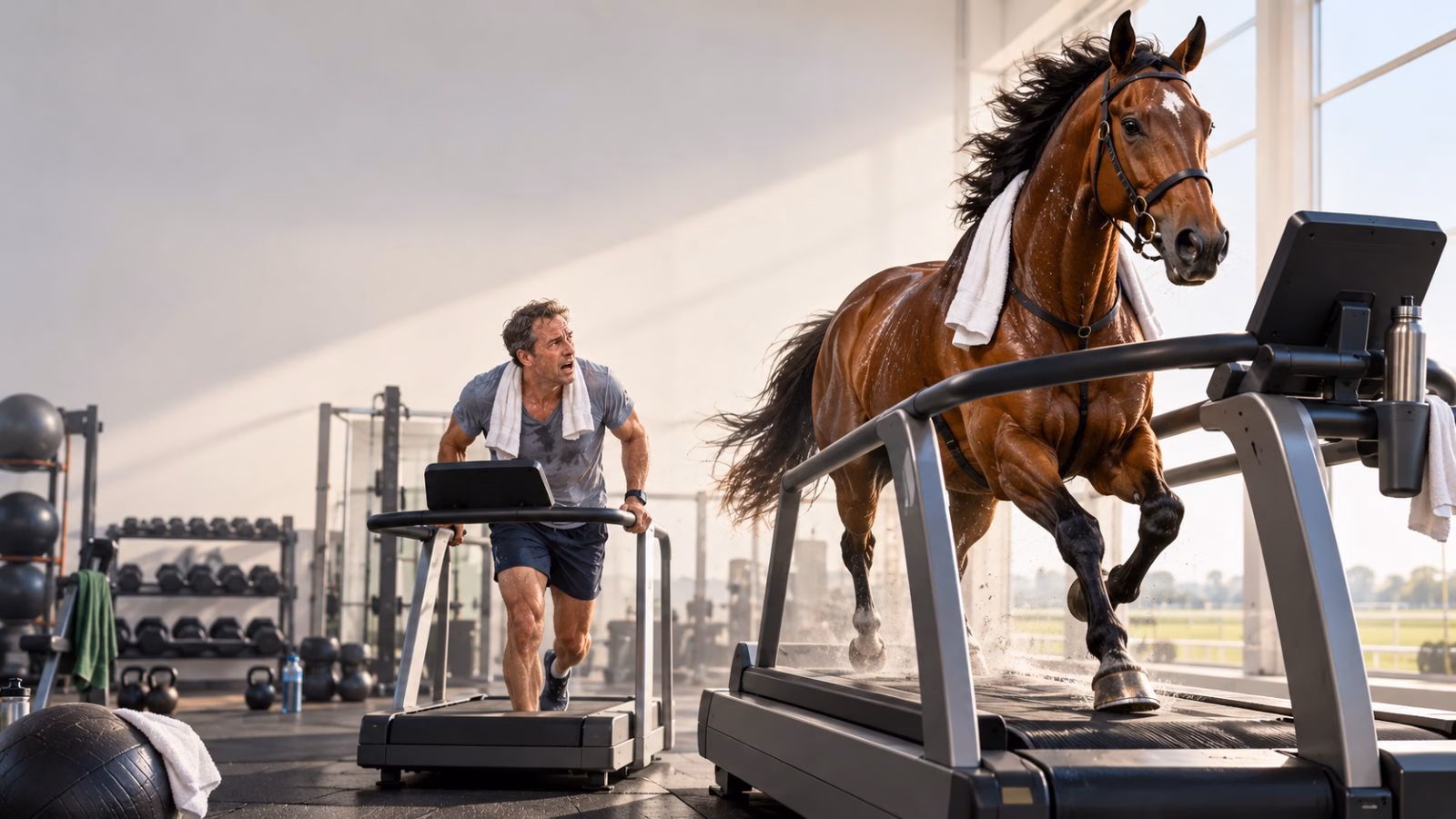 Are you as fit as a racehorse? Speed, heart and stamina comparisons.