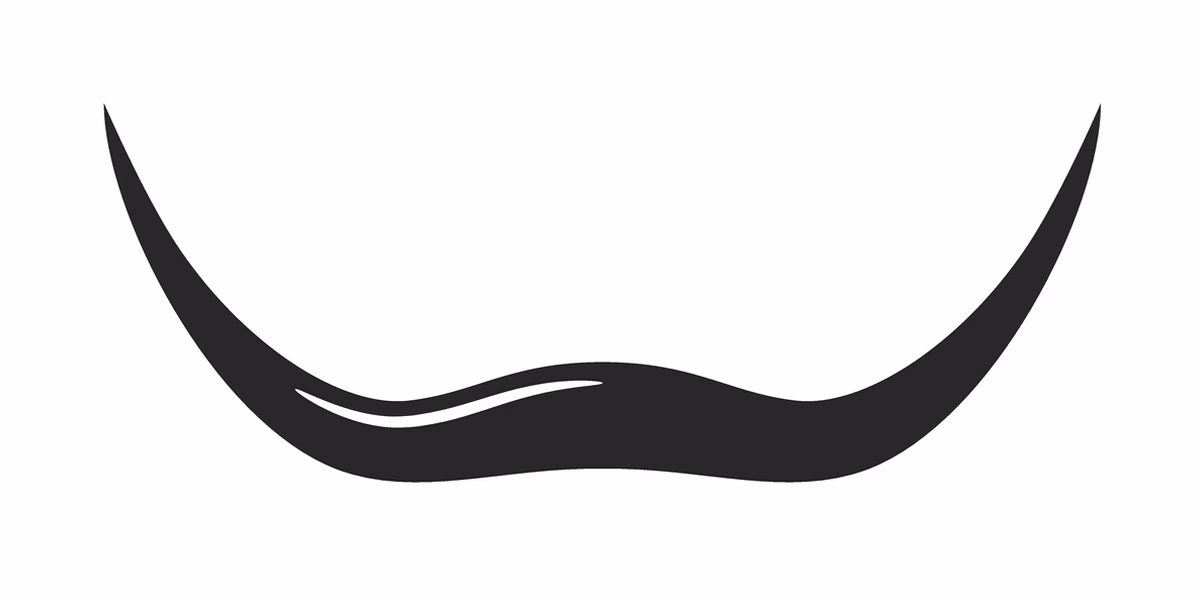 Illustration of a Dalí moustache